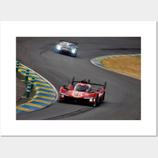 Ferrari 499P no51 24 Hours of Le Mans 2023 Posters and Art